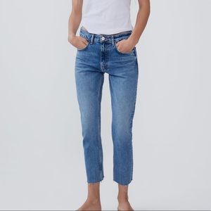 Zara Mid Rise Slim Jeans
